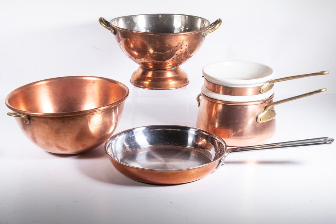 (4 PCS) VINTAGE COPPER COOKWARE (1 of 2)