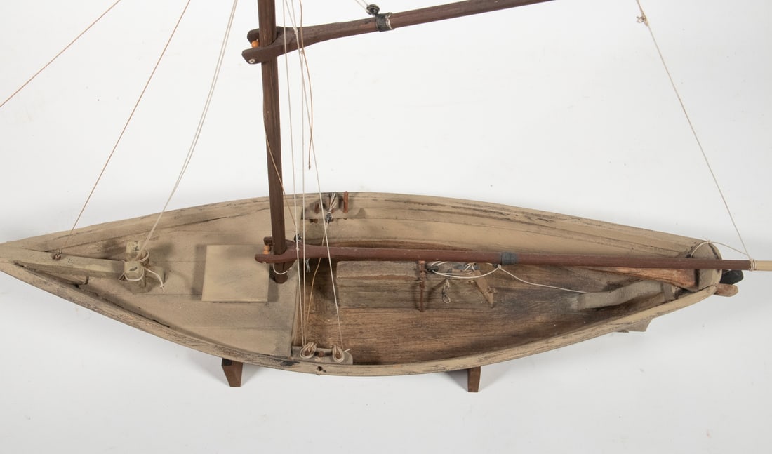 MODEL OF GAFF RIGGED SLOOP - 2