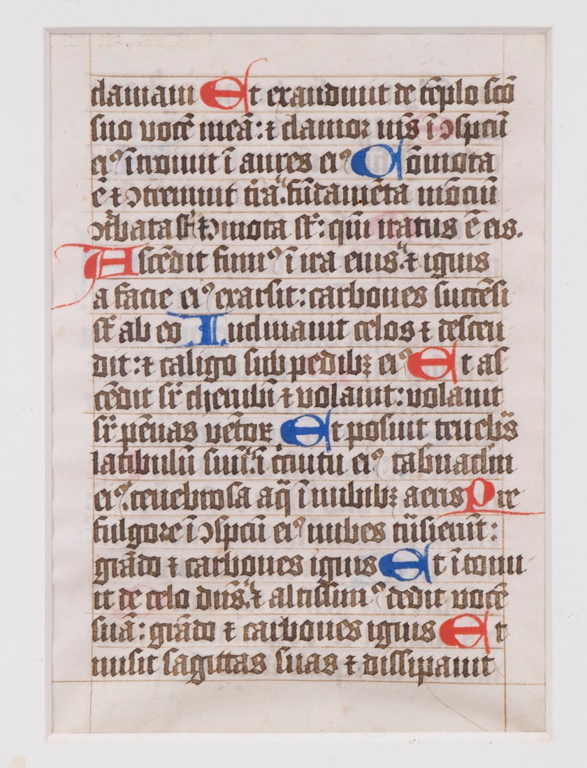 SMALL FRAMED 17TH C. MANUSCRIPT PAGE - 2