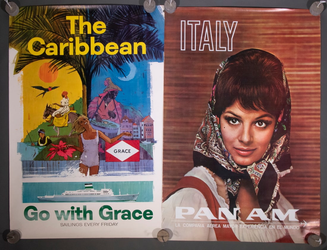 (2) 1960'S TRAVEL POSTERS, UNFRAMED (1 of 2)