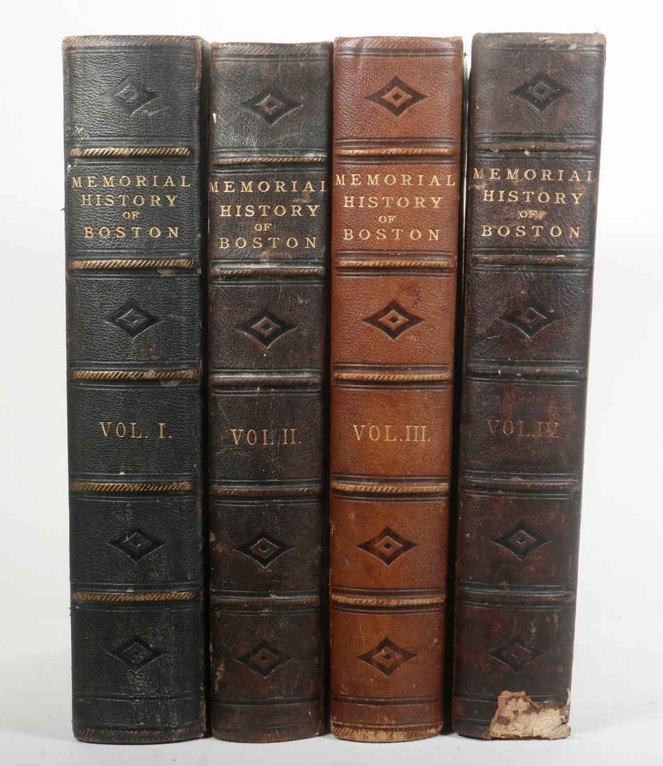 (4 VOL SET) BOOKS BOSTON HISTORY, J. WINDSOR (1 of 5)