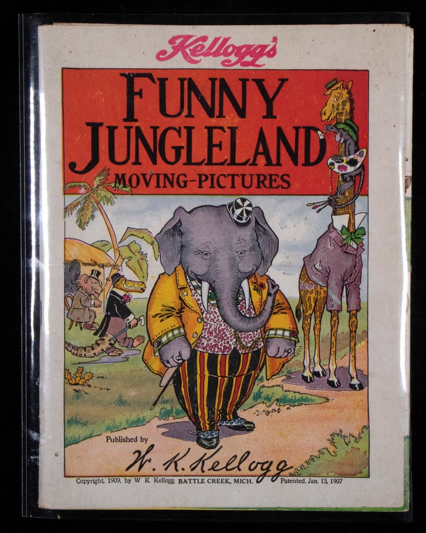 RARE CHILD'S BOOK "FUNNY JUNGLELAND", 1909 (1 of 3)