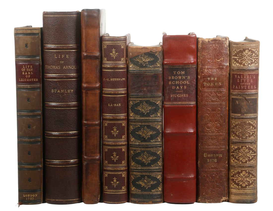 (8) LEATHERBOUND BOOKS (1 of 2)
