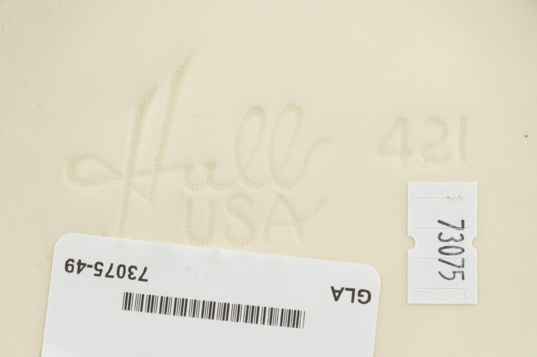 HULL POTTERY FOOTED VASE - 2