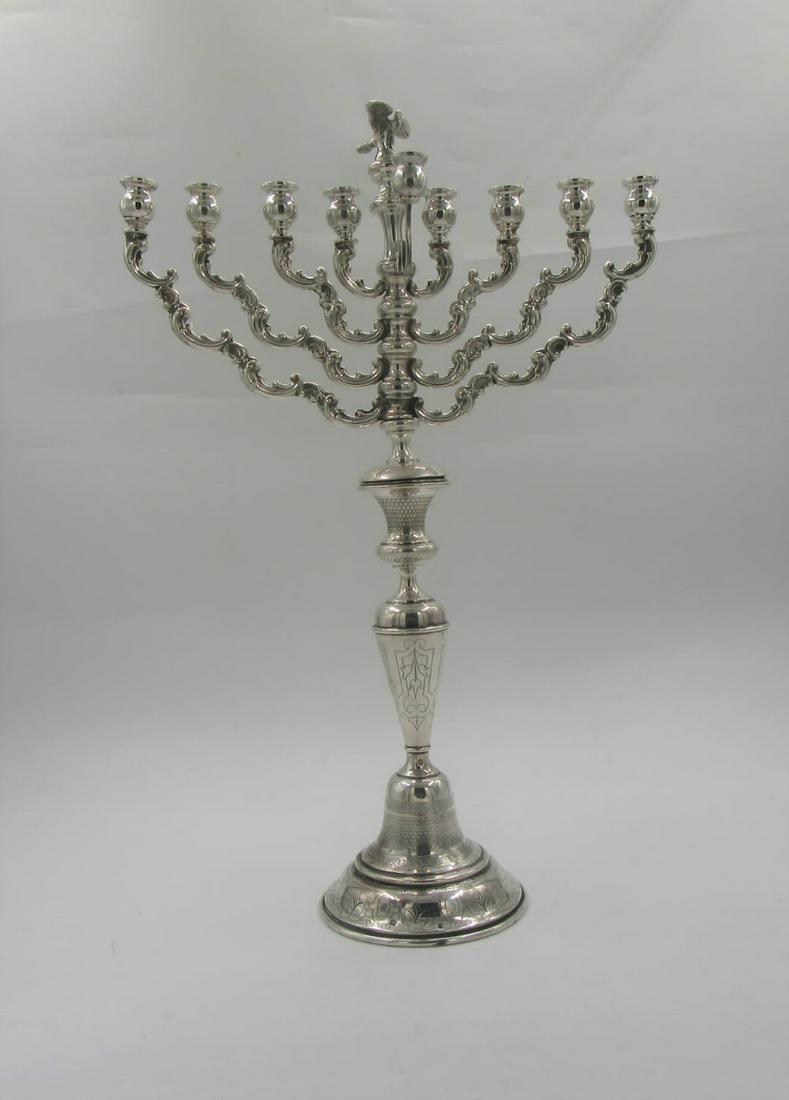 Silver Chanuka menora, Vienna (1 of 9)