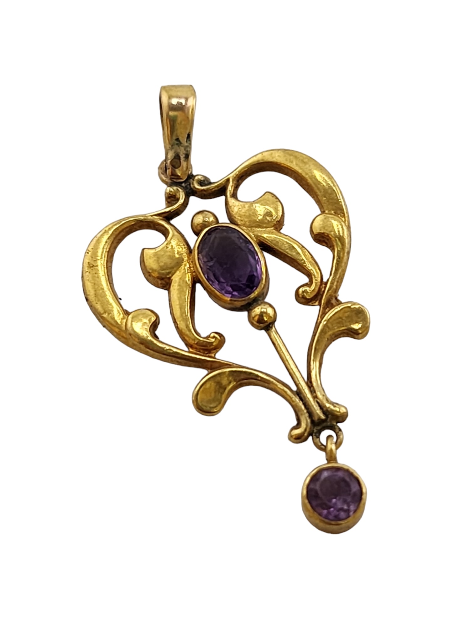 Antique 14kt Gold Hallmarked Decorative Pendant (1 of 4)