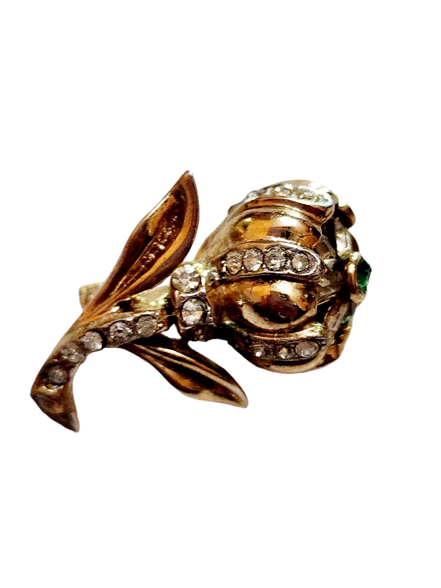 Vintage Signed Coro Mini Flower Similar To Quivering Duette Brooch: Size: 1.25" Condition: Very good vintage Signed: None Details: Very cute, mini. Center does not quiver.