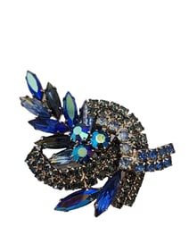 Vintage Unsigned Blingy Rhinestone Brooch