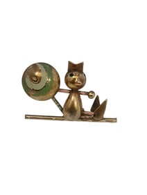 Signed Industria Argentina Super Cute Figural Brooch