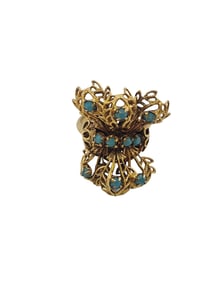 Vintage NOS Adjustable Filigree Ring