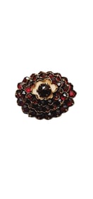 Antique Bohemian Garnet Brooch