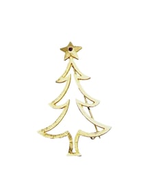 Vintage Signed MYLU Christmas Tree Brooch (A1403)