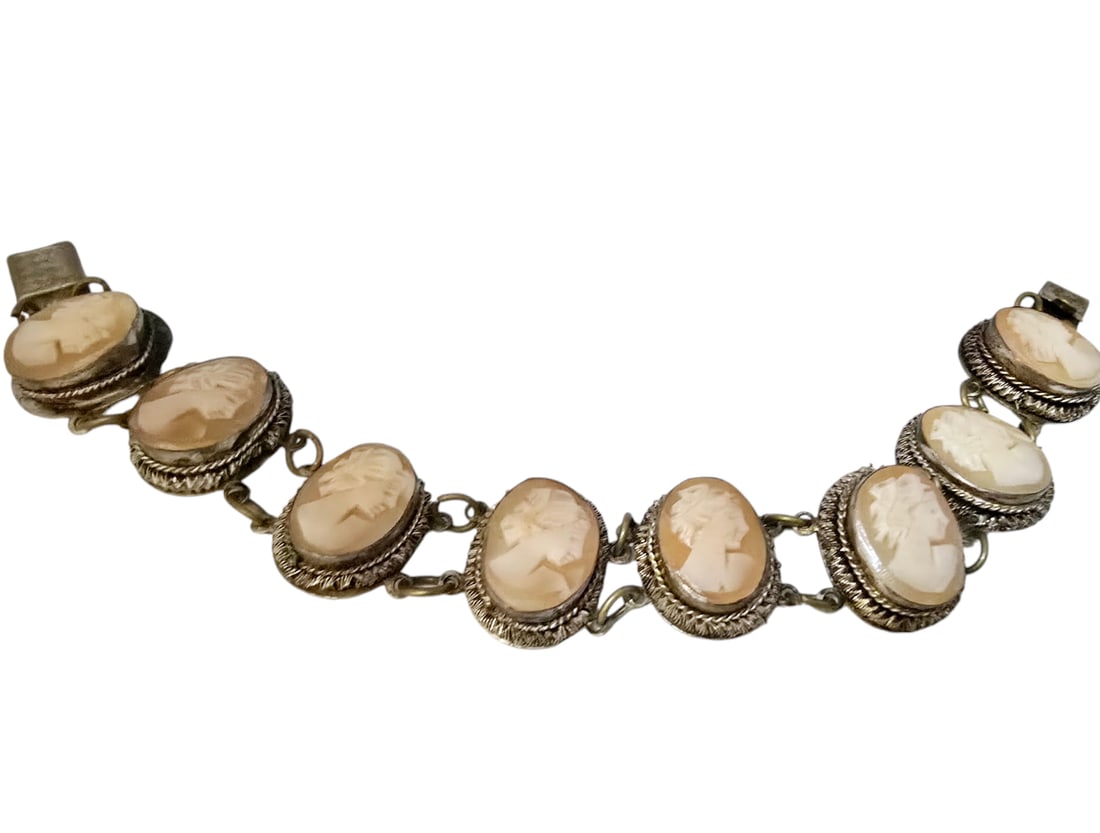 Antique multi cameo bracelet (1 of 4)