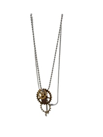 Vintage NOS Bee Charming Gear and Wrench Necklace