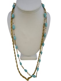 Vintage 60s Resin Rope Necklace
