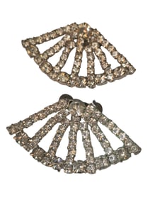 Antique Sparkly Rhinestone Shoe Clips