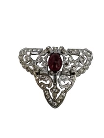 Vintage Glass & Paste Buckle