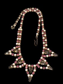 Vintage Unsigned Rhinestone Necklace