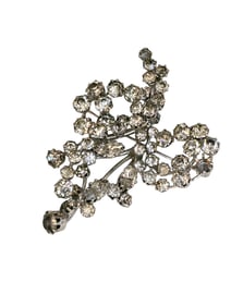 Vintage Karu Austria Signed Rhinestone Brooch