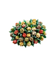 Vintage Celluloid Czecho Flower Brooch