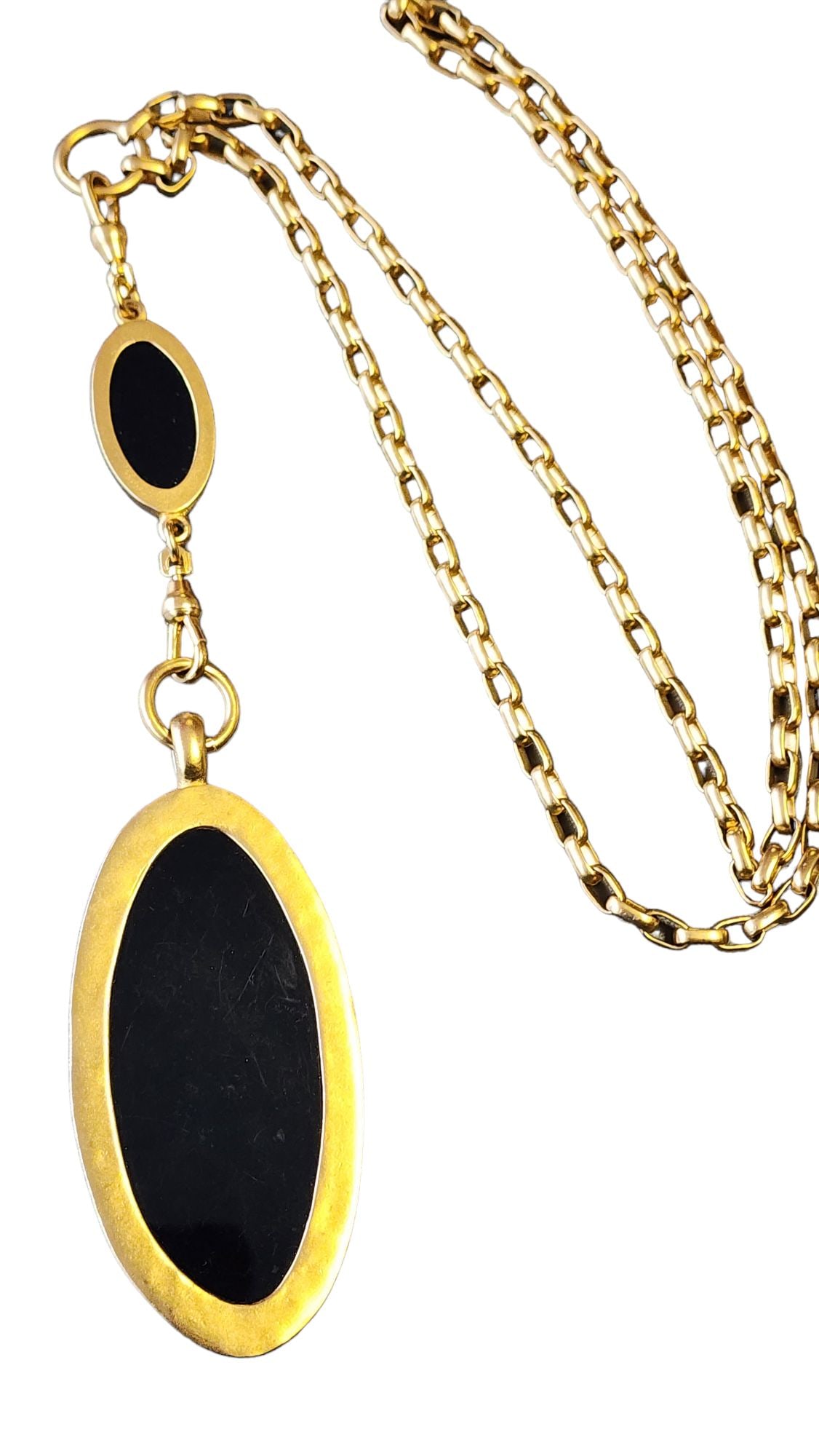 VINTAGE SIGNED LONG KARL LAGERFELD PENDANT NECKLACE (1 of 4)