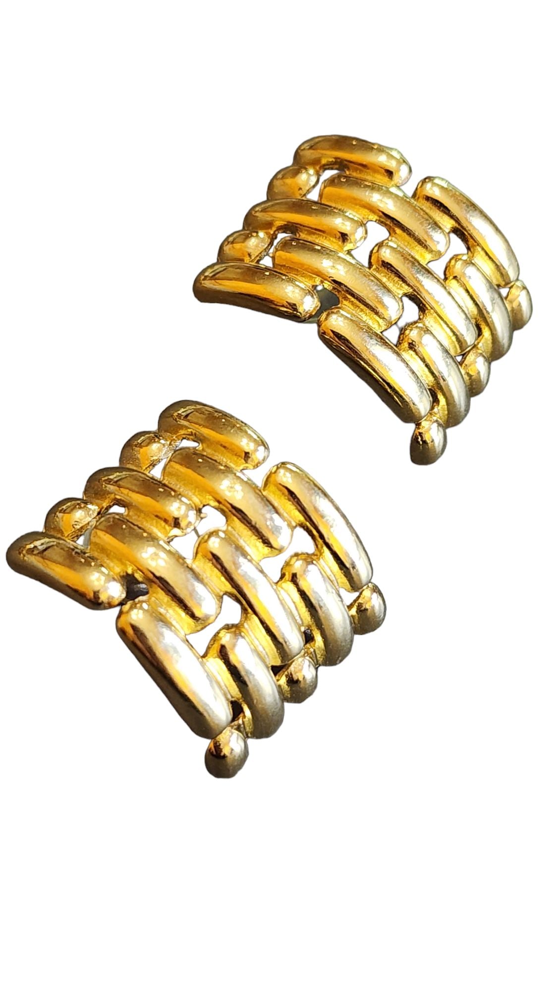 VINTAGE SIGNED GIVENCHY PIERCED EARRINGS (1 of 4)