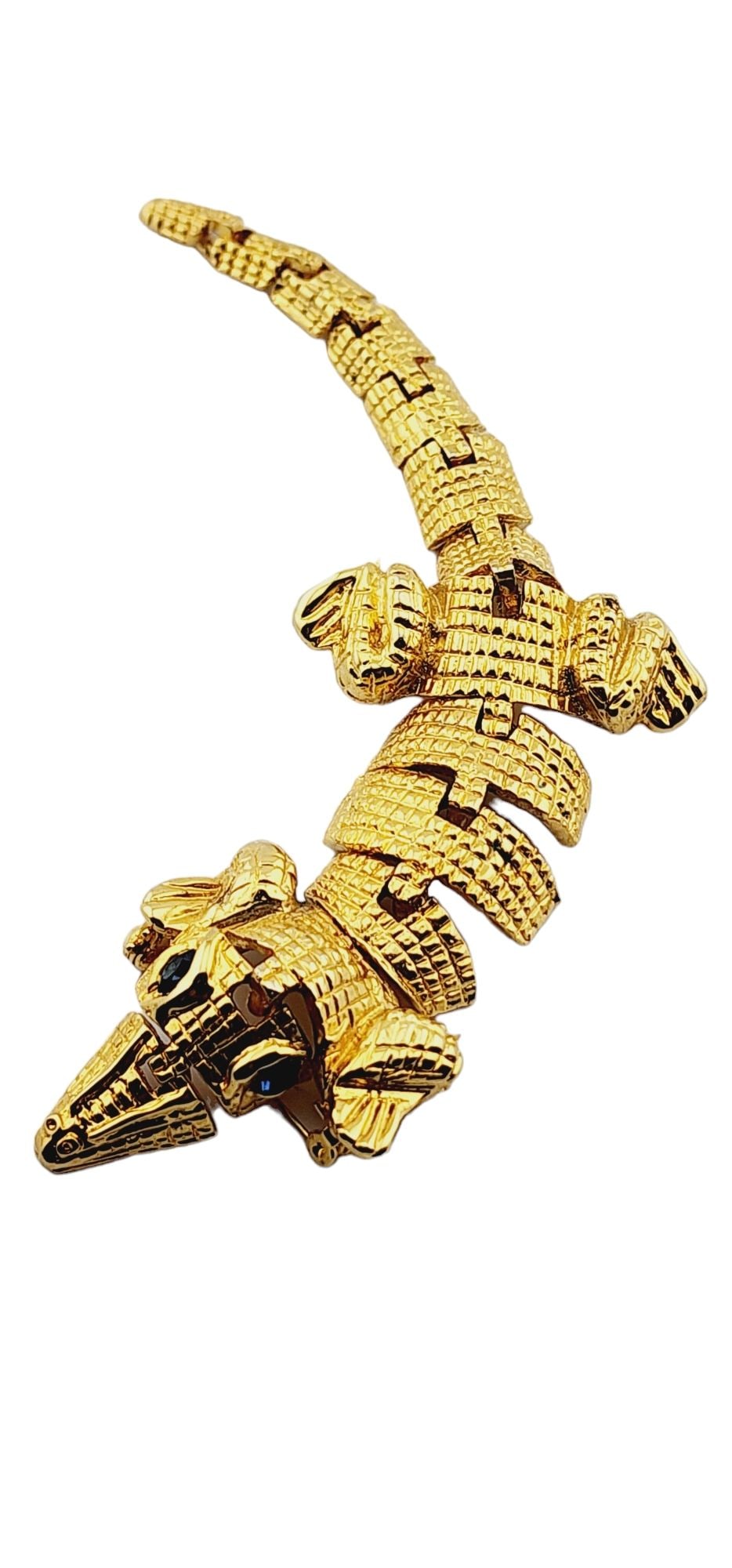 VINTAGE 80S ARTICULATING LIZARD BROOCH (1 of 4)