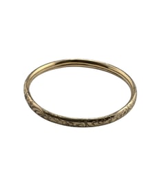 ANTIQUE GOLD FILLED ETCHED BANGLE BRACELET