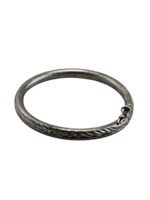 VINTAGE SILVERTONE DETAILED CHILDS BANGLE BRACELET