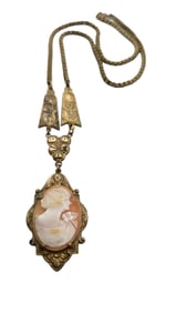 ANTIQUE VICTORIAN FANCY CAMEO NECKLACE