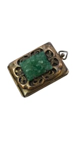 ANTIQUE PEKING GLASS DECORATIVE LOCKET