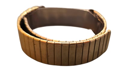 VINTAGE POSSIBLY GOLD FILLED EXPANDABLE MENS WATCH STRAP