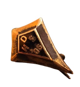 ANTIQUE TINY GOLD FILLED AND BRASS POSSIBLY CLASS PIN