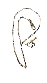 ANTIQUE GOLD FILLED WATCH FOB CHAIN
