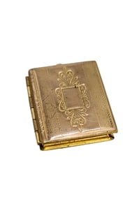 VINTAGE BRASS BOOK LOCKET CHARM