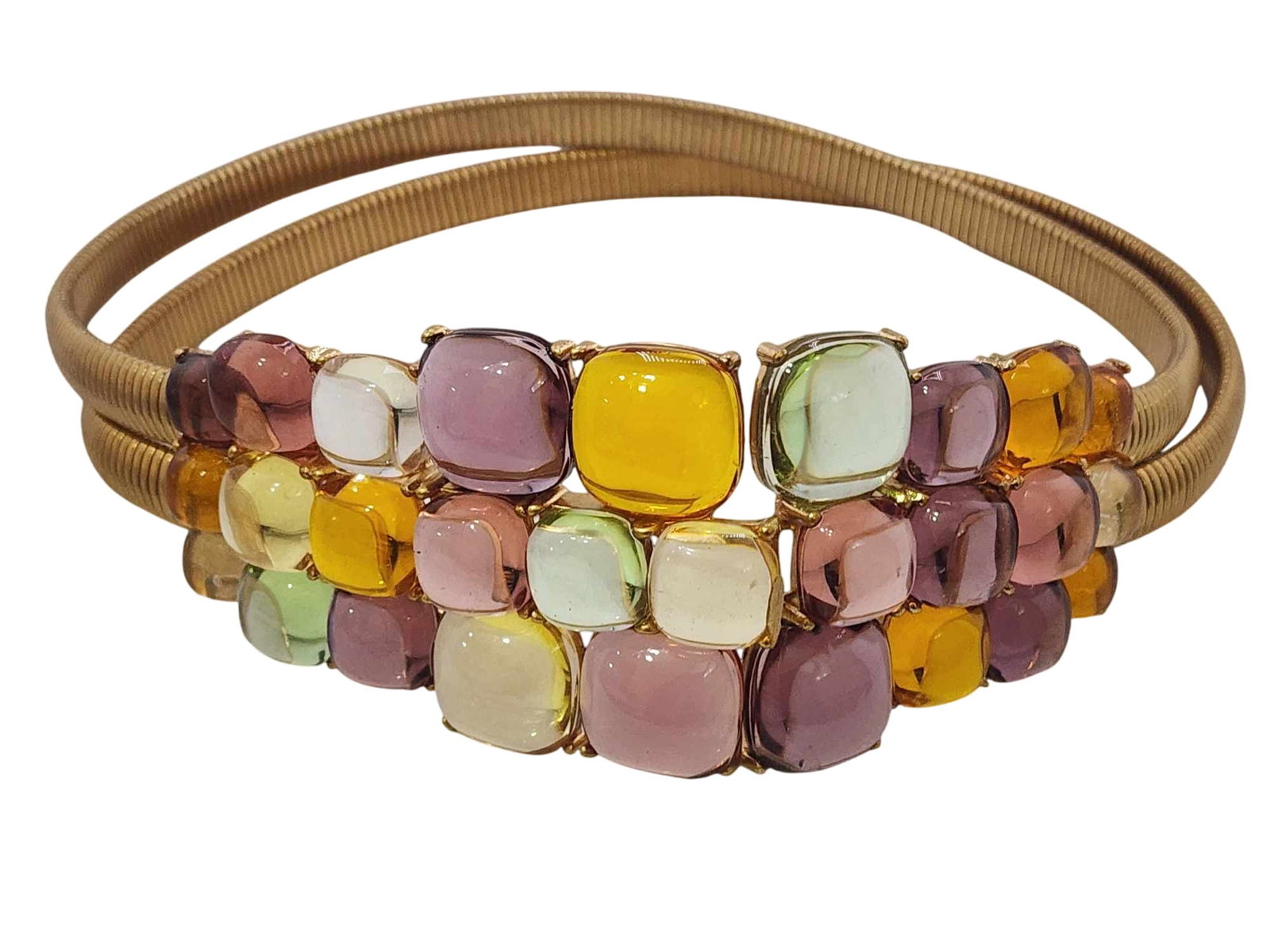 VINTAGE FABULOUS JEWELED SNAKE STRETCH BELT: VINTAGE FABULOUS JEWELED SNAKE STRETCH BELT, 27" AND DOES STRETCH A LITTLE