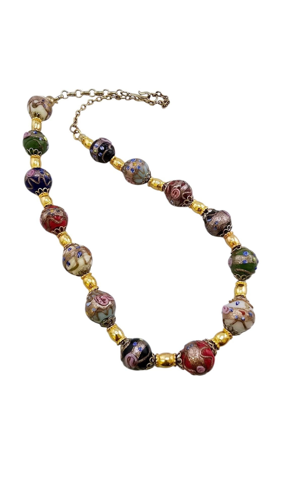 AMAZING MULTI COLOR WEDDING CAKE BEADED NECKLACE MARKED CORO: ANTIQUE MICRO MOSAIC ROMA POPE CROSS PENDANT. IN BEAUTIFUL CONDITION, ALL THOUGH THE POPES PHOTO IS SIDE WAYS, IT CAN BE EASILY TURNED, WHICH I AM LEAVING FOR THE NEW OWNER TO DO. SET IN BRASS, WHICH