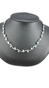 VINTAGE SIGNED NADRI RHINESTONE NECKLACE