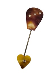 ANTIQUE EARLY PLASTIC JABOT/STICK PIN