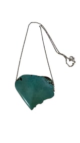 VINTAGE TURQUOISE CHUNK NECKLACE