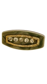 VINTAGE CELLULOID RHINESTONE BARETTE