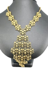 VINTAGE DETAILED LIGHTWEIGHT FILIGREE NECKLACE