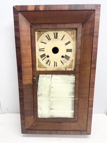 Antique Wood Mirror Wall Clock Case Box Antique large wall clock