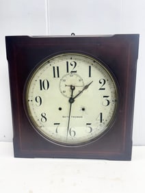 Antique Seth Thomas Thirty Day Wood Wall Clock