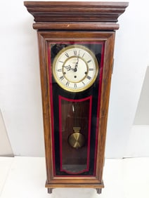 Antique Landmark Wood Wall Clock