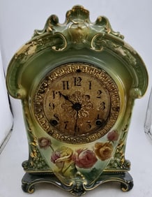 ANTIQUE CERMAN ROYAL BONN CHINA CLOCK