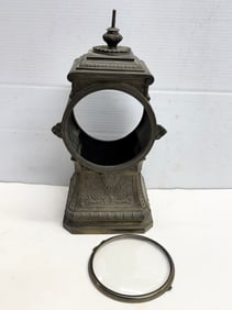 Antique estate metal clock case
