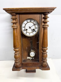 Antique wood wall clock