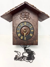 Antique Wood Cuckoo Germany Wall Clock
