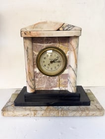 Antique Telechron Marble Mantle Clock